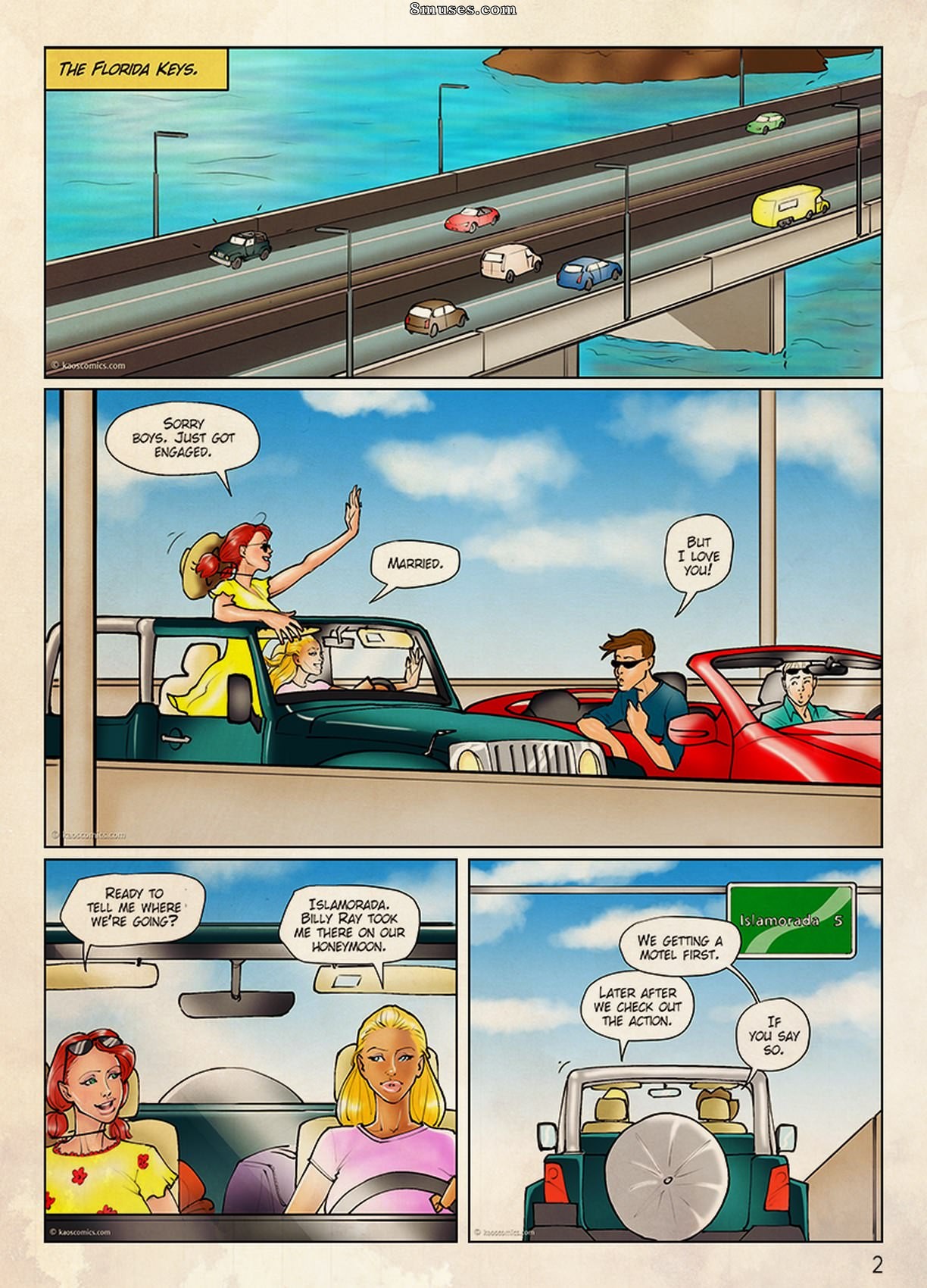 KAOS Comics - The Flag Girls Get Fucked - Page 3