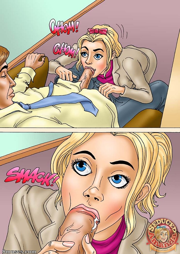 Seduced Amanda Comics - Being Dads Secretary - Page 8