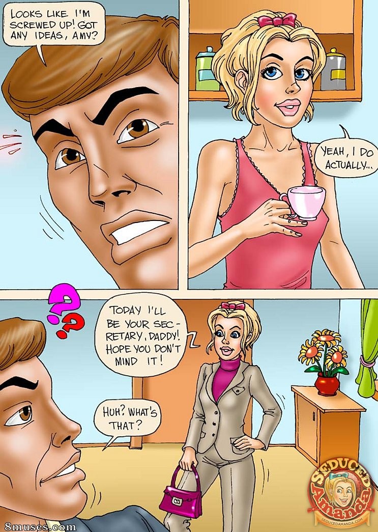 Seduced Amanda Comics - Being Dads Secretary - Page 3