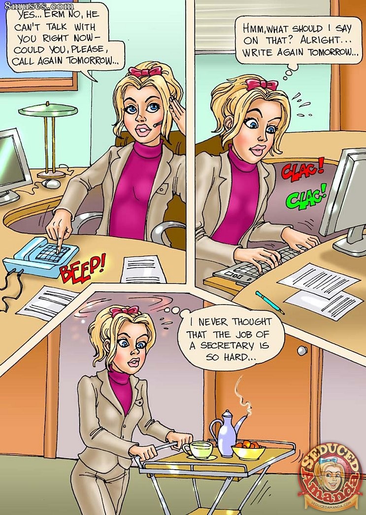 Seduced Amanda Comics - Being Dads Secretary - Page 5
