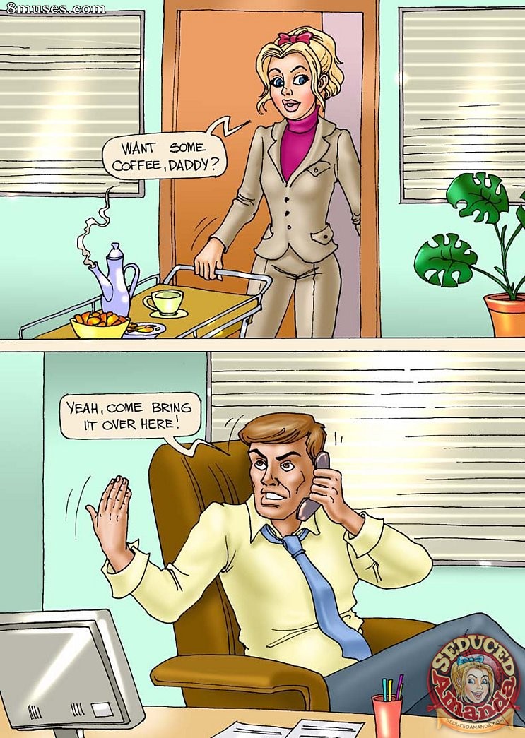 Seduced Amanda Comics - Being Dads Secretary - Page 6