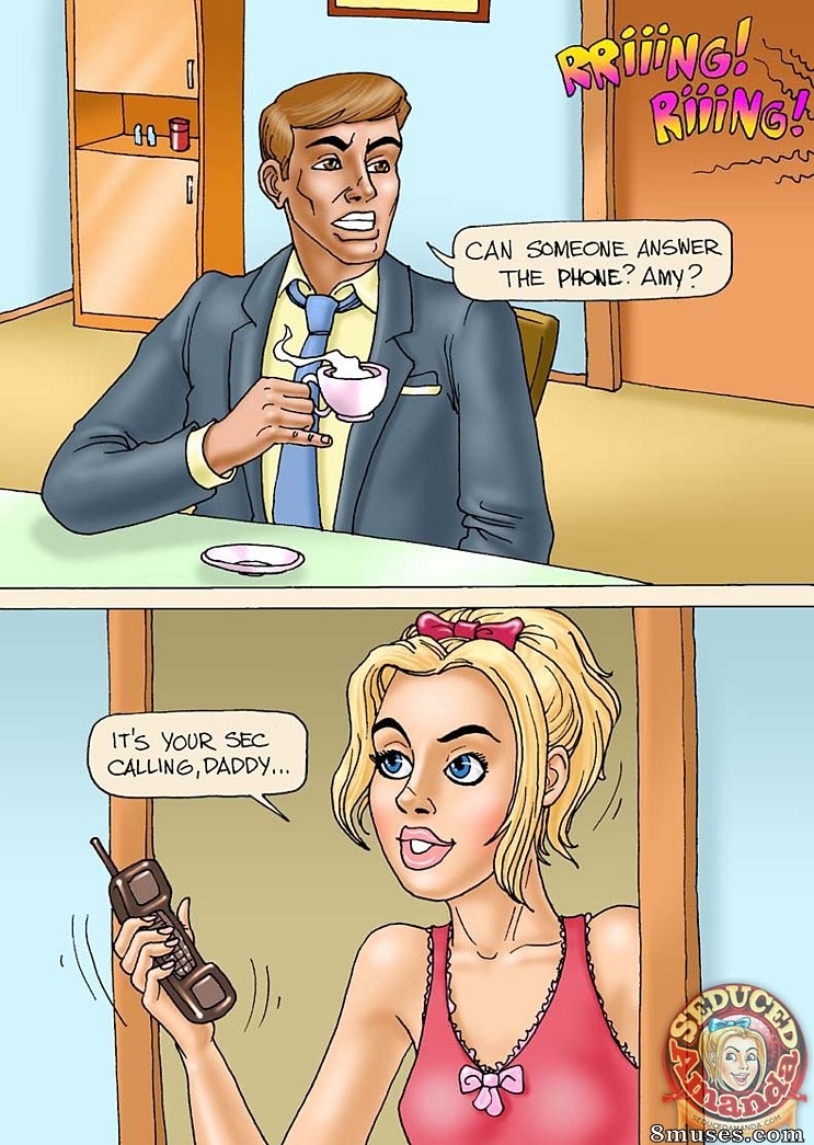 Seduced Amanda Comics - Being Dads Secretary - Page 1