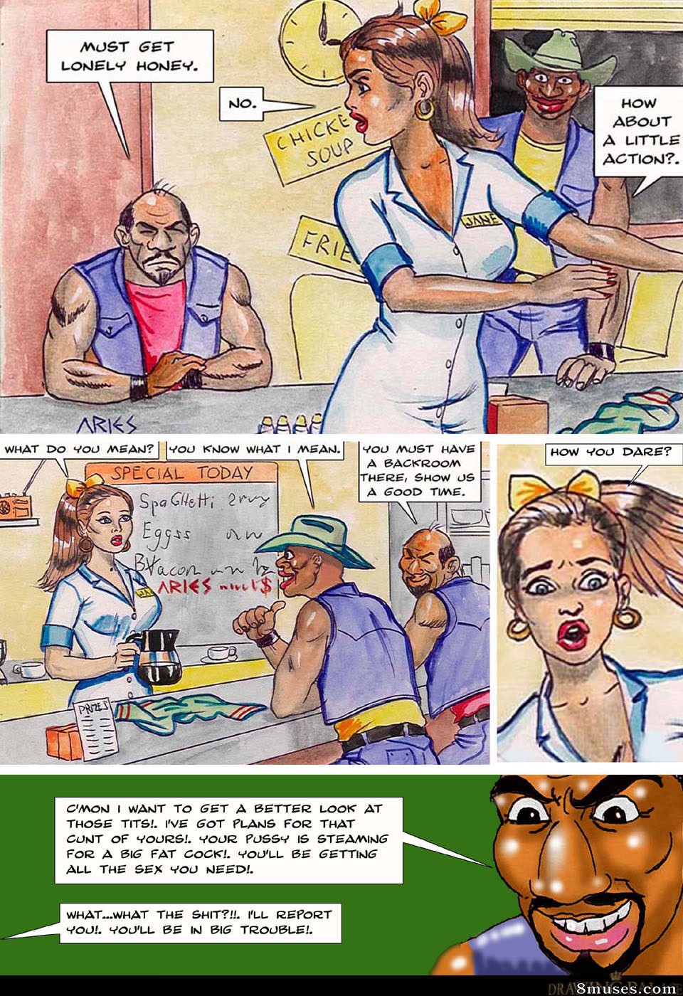 Drawing Palace Comics - Waitress - Page 3