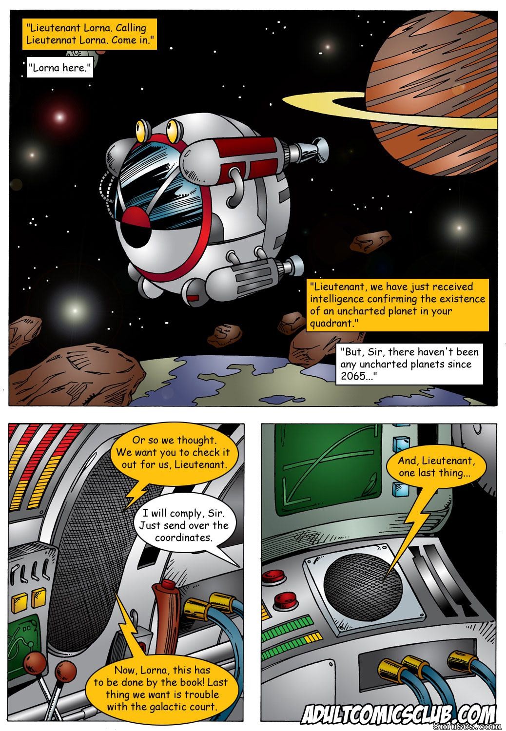 AdultComicsClub.com Collection - Encuentro espacial de Lorna - Página 1