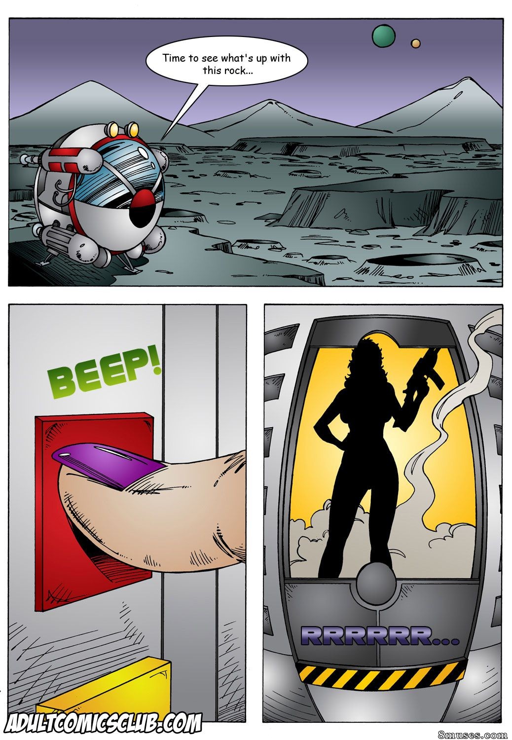 AdultComicsClub.com Collection - Encuentro espacial de Lorna - Página 4