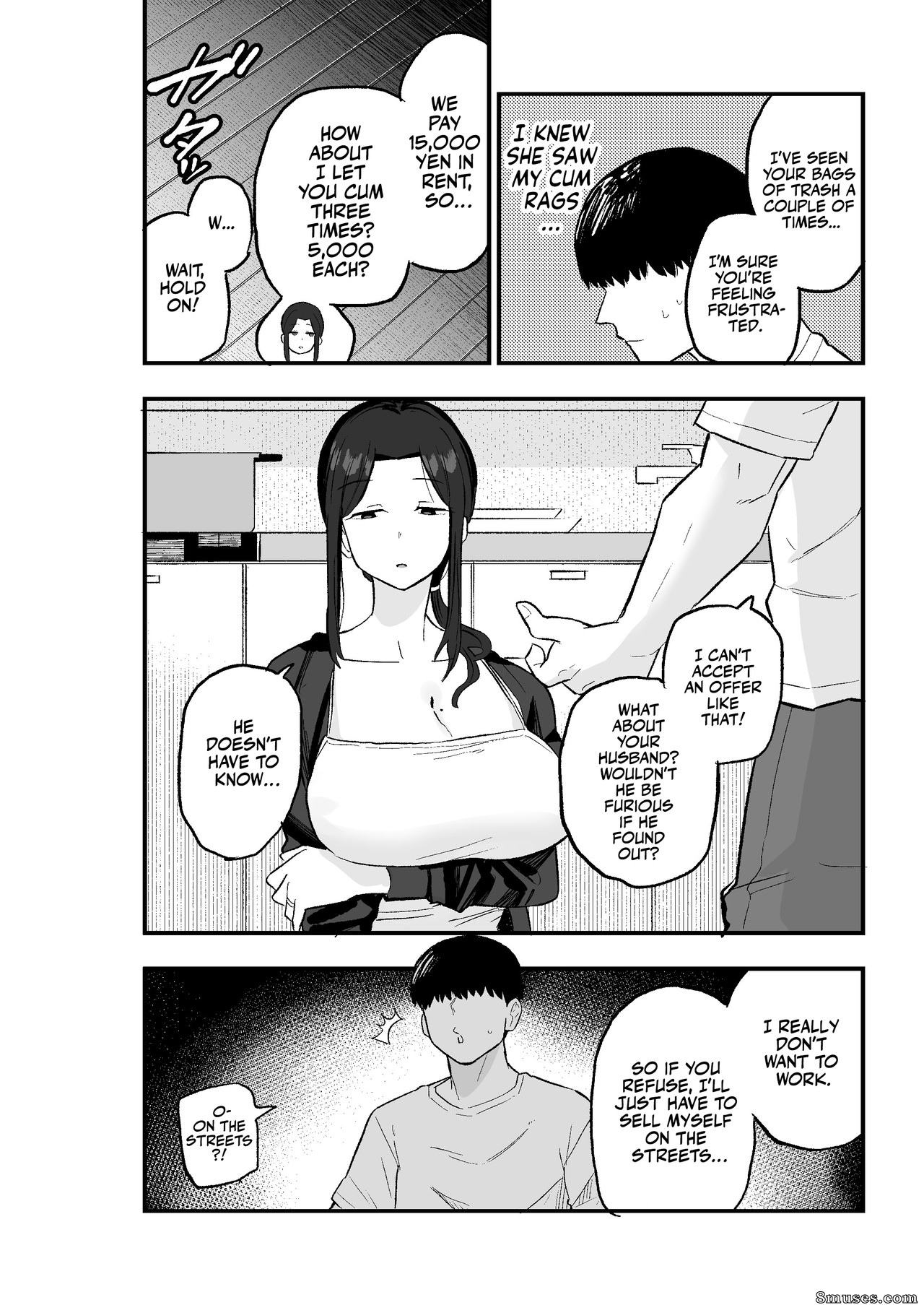 Kametaro - Taihai Tsuma- Taihaikei Hitotsuma o Yachin Kawari ni Koki Tsukaeru Hanashi - Slutty Wife! - Page 13
