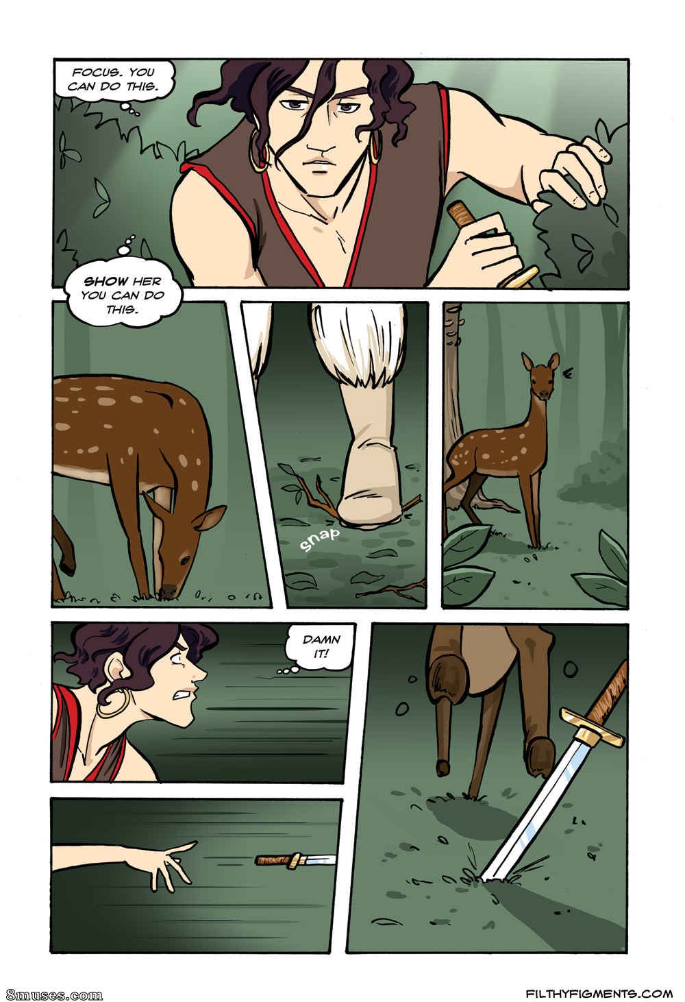 Filthy Figments Comics - Chapeuzinho - O lobo e o homem - Página 12