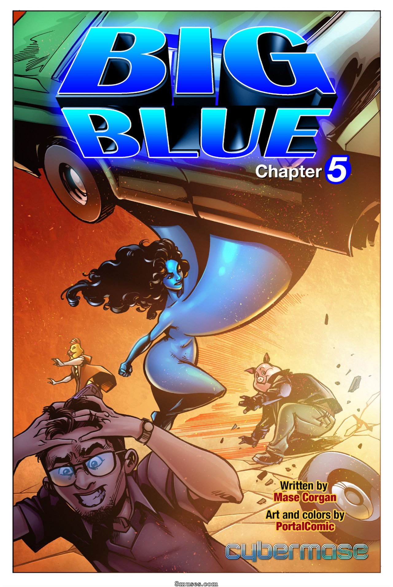 Big Blue - Juggs of Justice - Issue 5 - Page 1