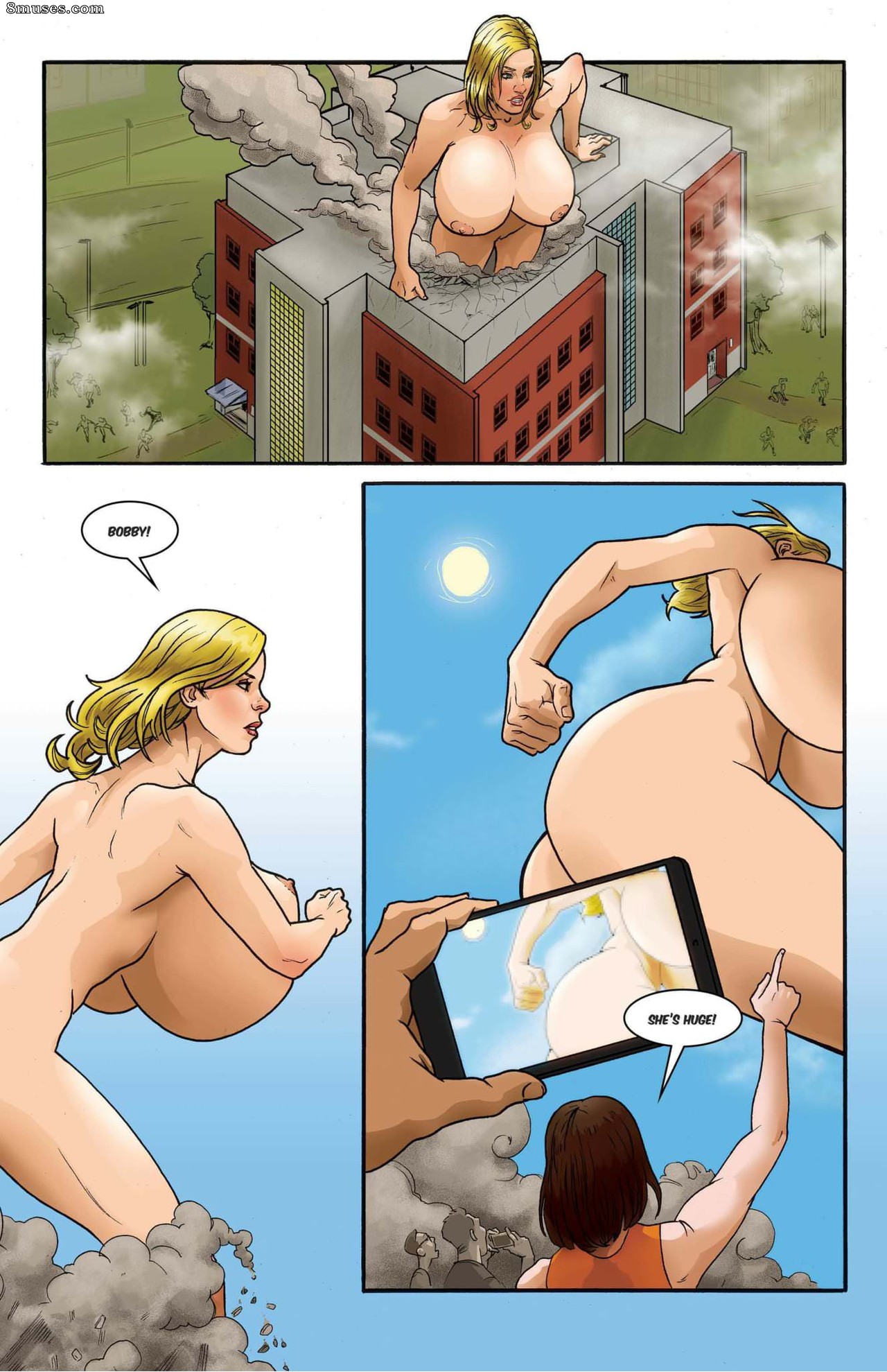 Giantess Club Comics - Pata de macaco - Página 8