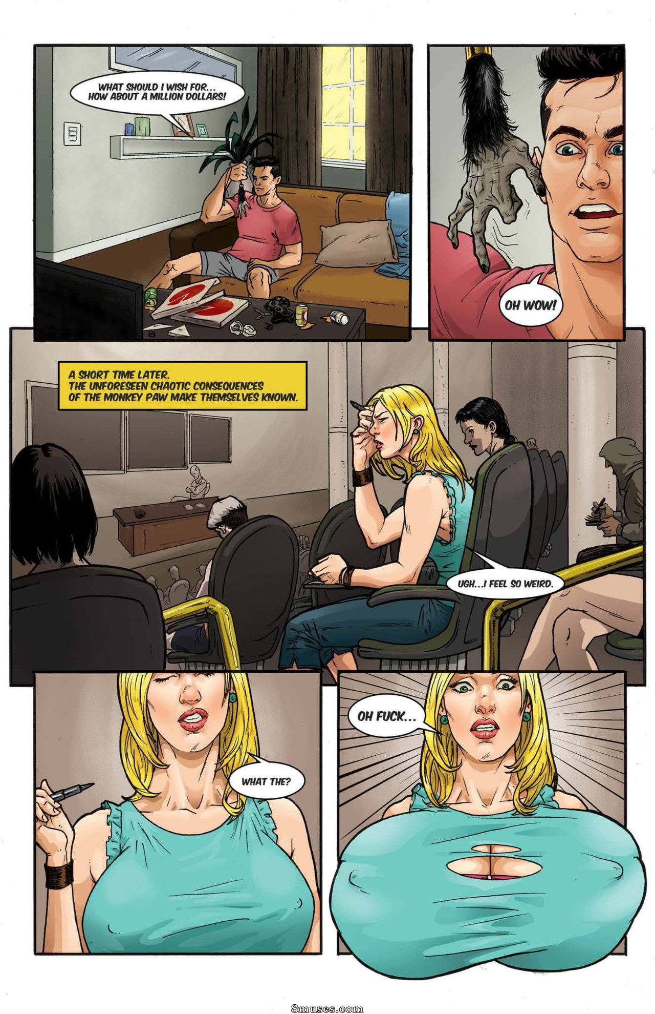 Giantess Club Comics - Pata de macaco - Página 4
