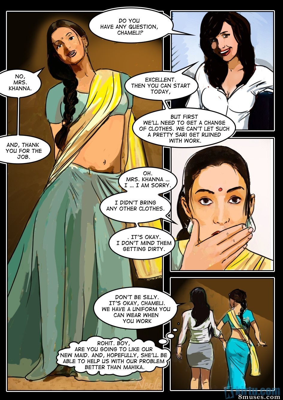 Kirtu.com Comics - La criada - Página 8