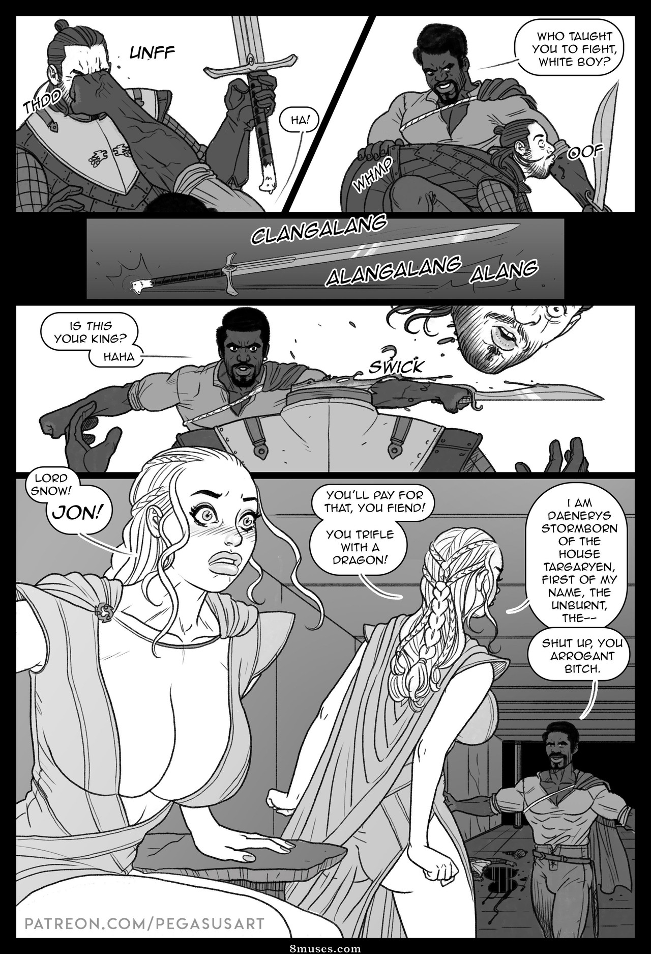 Pegasus Comics - Jogo de tronos - BLACKED 1 - Daenerys dominada - Página 4