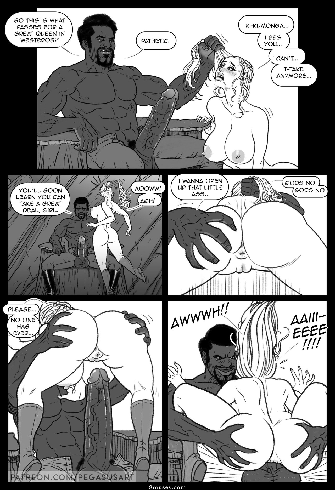 Pegasus Comics - Juego de tronos - BLACKED 1 - Daenerys dominada - Página 12