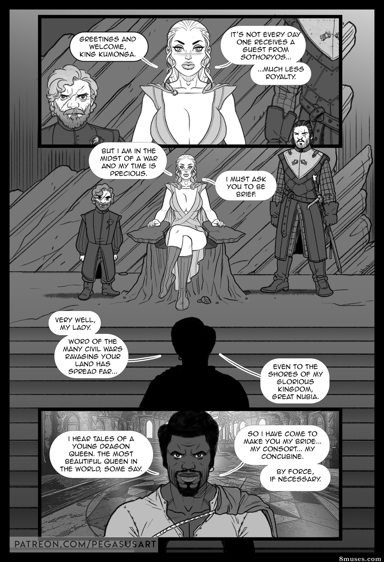 Pegasus Comics - Game of Thrones - BLACKED 1 - Daenerys Dominated - Page 2