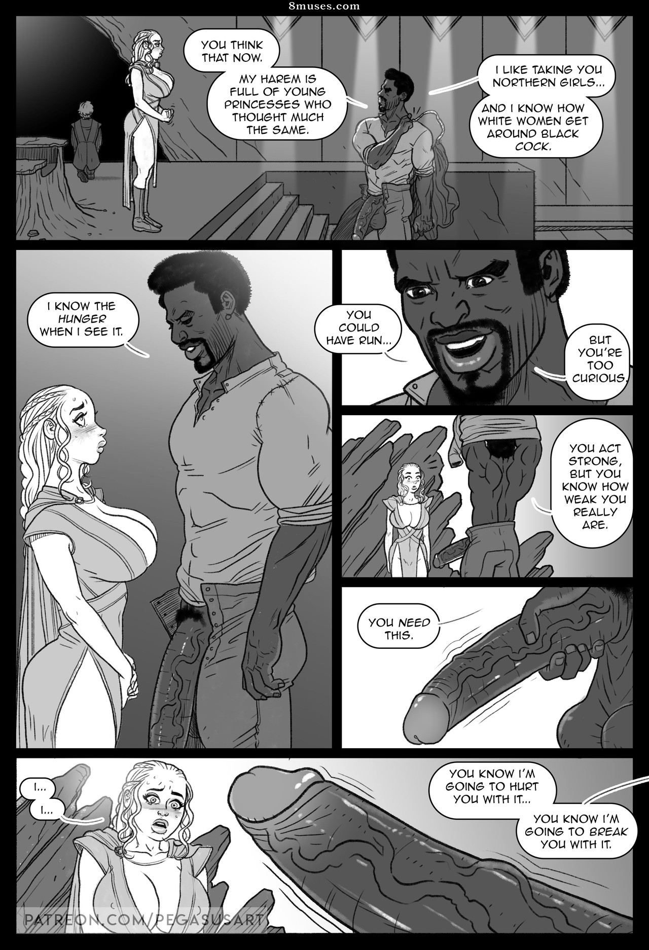 Pegasus Comics - Jeux de trône - BLACKED 1 - Daenerys dominée - Page 6