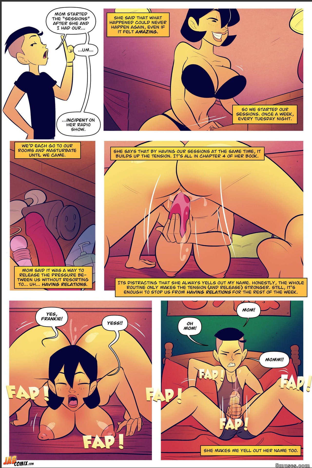 JAB Comics - Minha mãe - A estrela da turnê do livro - Página 9