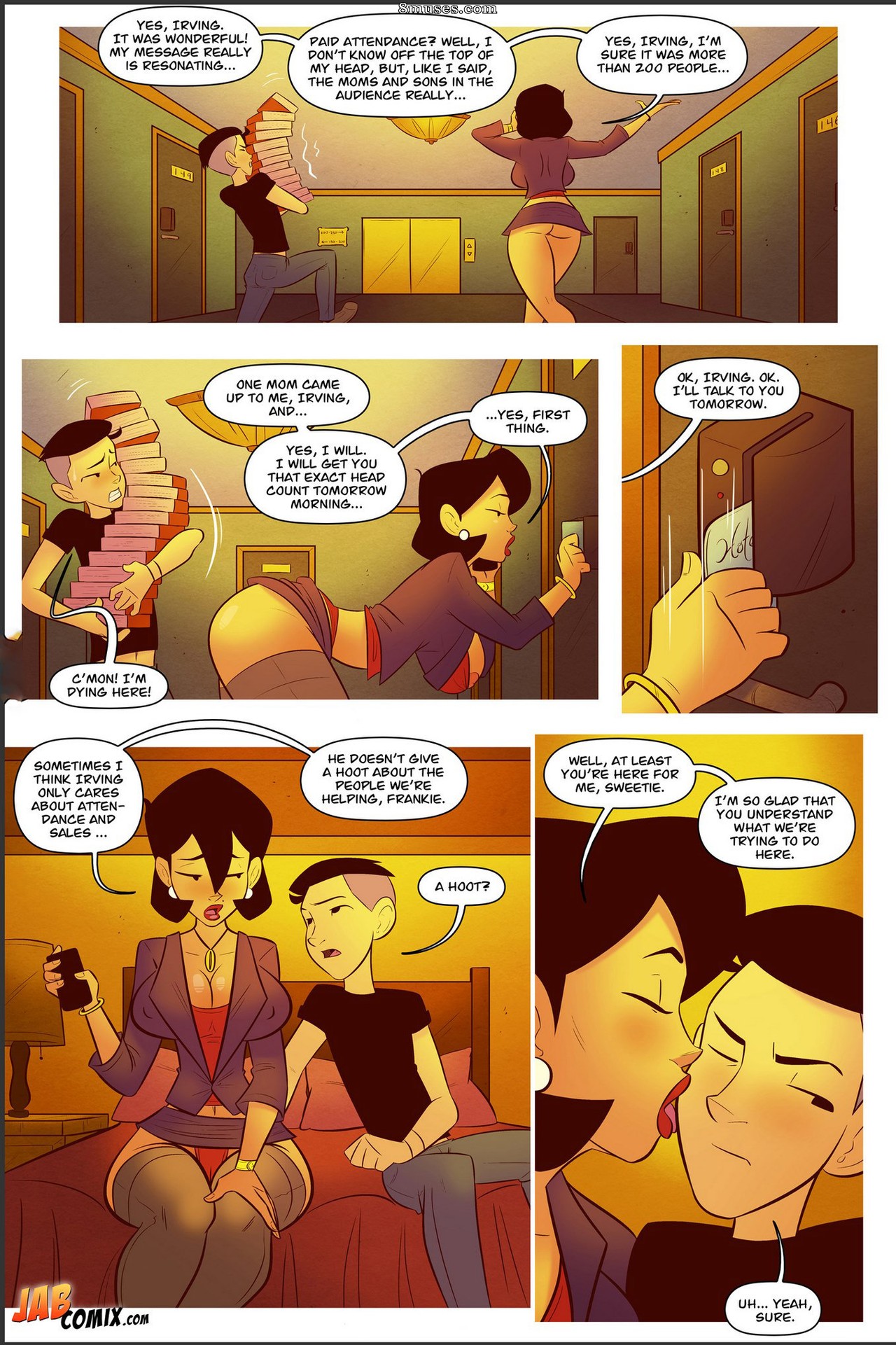 JAB Comics - Minha mãe - A estrela da turnê do livro - Página 6