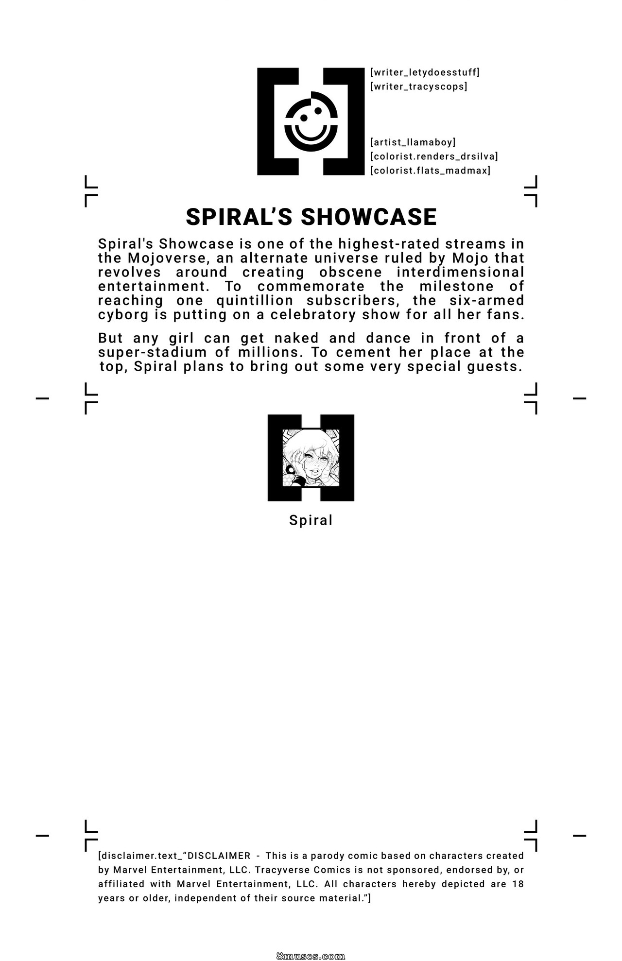 Tracy Scops Comics - Maison de XXX - Le spectacle de Spiral - Page 2