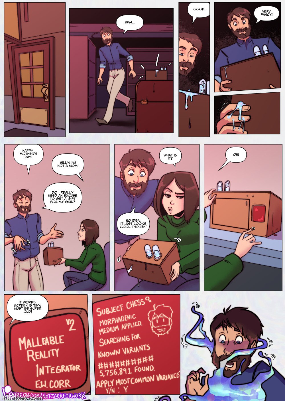 NotZackForWork Comics - Integrador de realidad maleable - Página 1