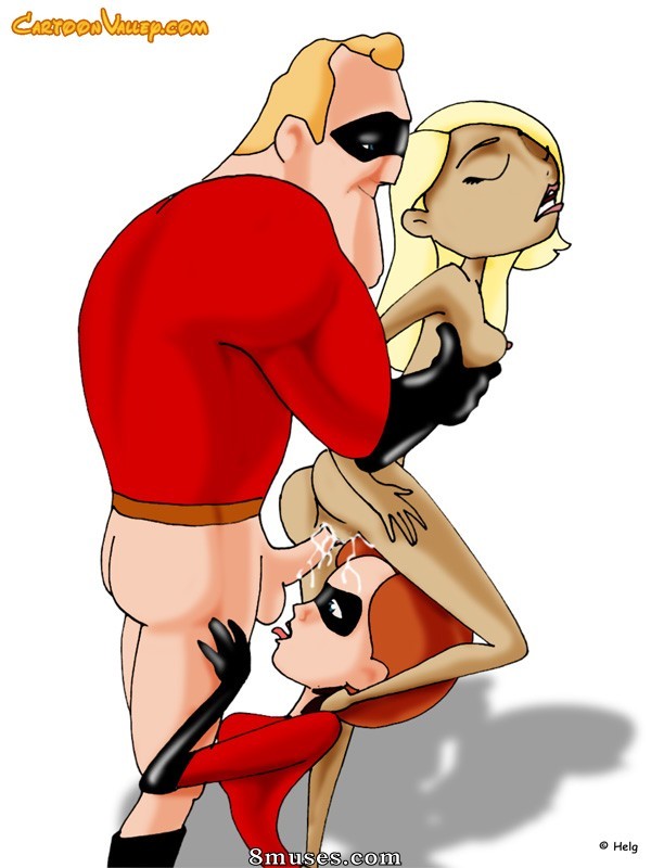 Cartoon Valley - Mr. Incredible, Elastic-girl and Mirage in group fucking - Page 2