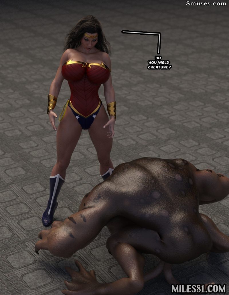 Captured-Heroines Comics - Wonda Woman vs Hipnotoad - Página 9
