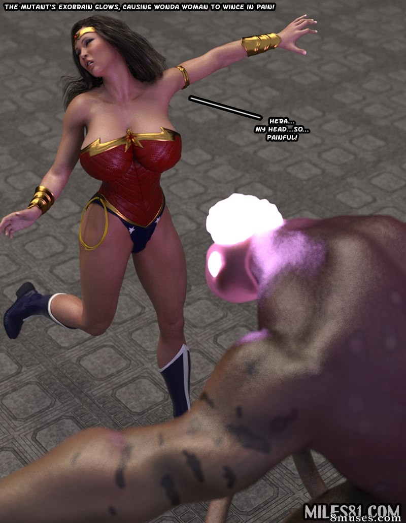 Captured-Heroines Comics - Wonda Woman vs Hipnotoad - Página 10