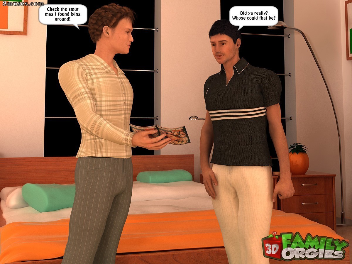 3DFamilyOrgies.com Comics - Los hermanos hacen a una mamá voluptuosa - Página 1
