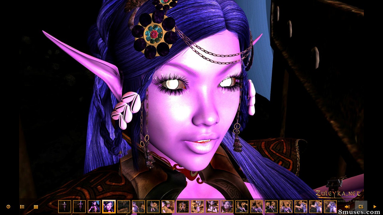 Zuleyka 3D Comics - Night Elf In Trouble - Page 4