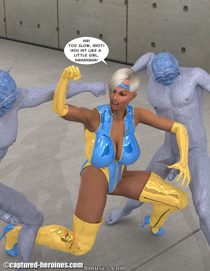 Captured-Heroines Comics - Axe Blade - First Mission - Page 8