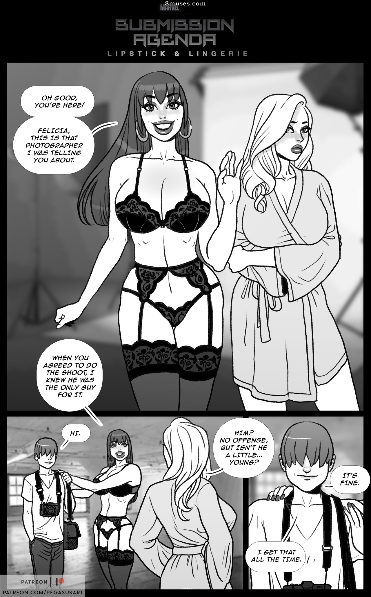 Pegasus Comics - Submission Agenda - Lipstick & Lingerie - Page 2