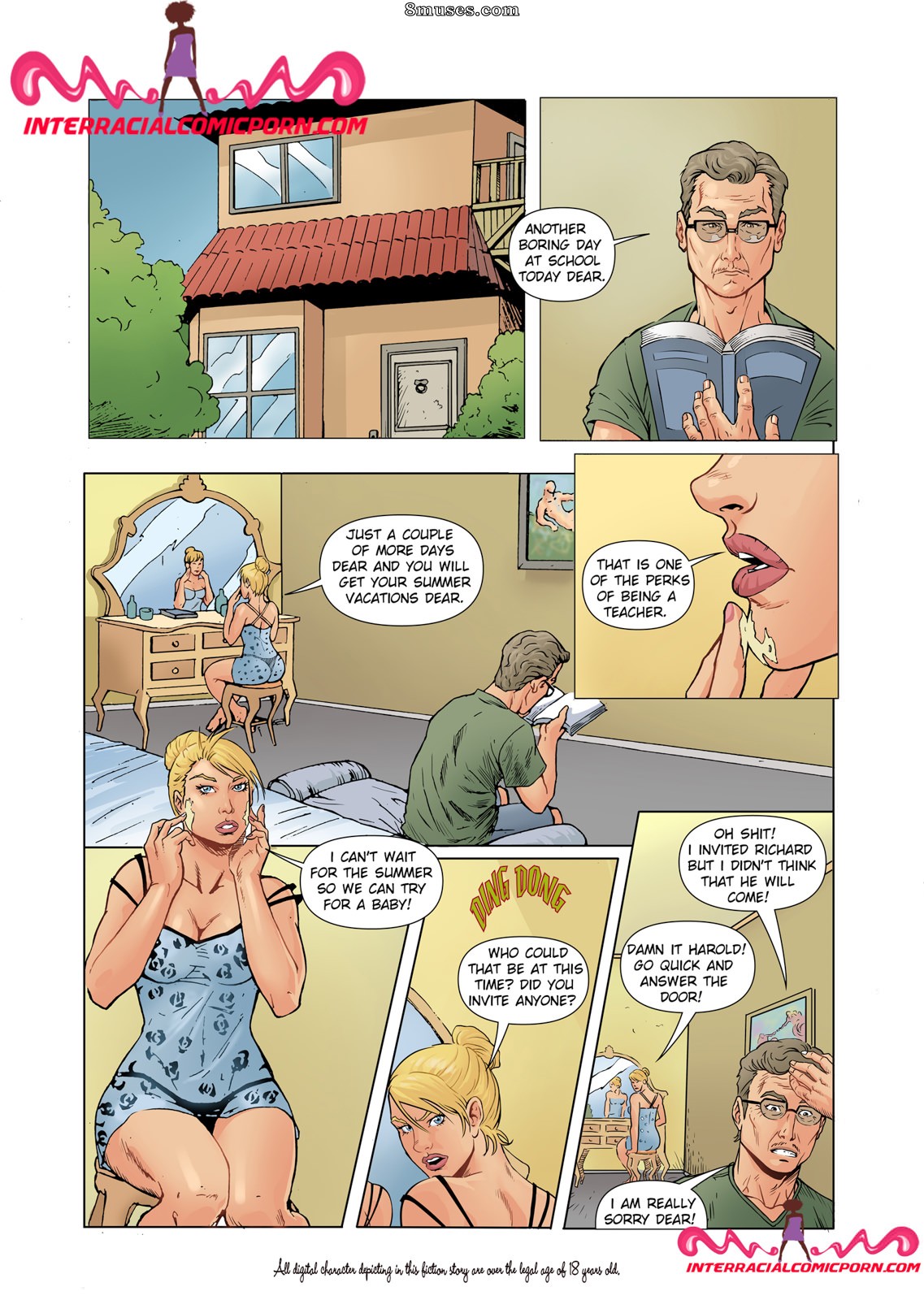 InterracialComicPorn.com Comics - O Amigo - Página 1