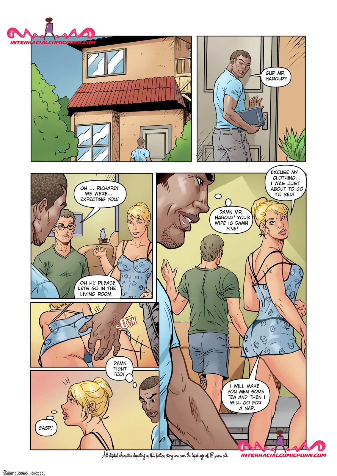 InterracialComicPorn.com Comics - L'Ami - Page 2