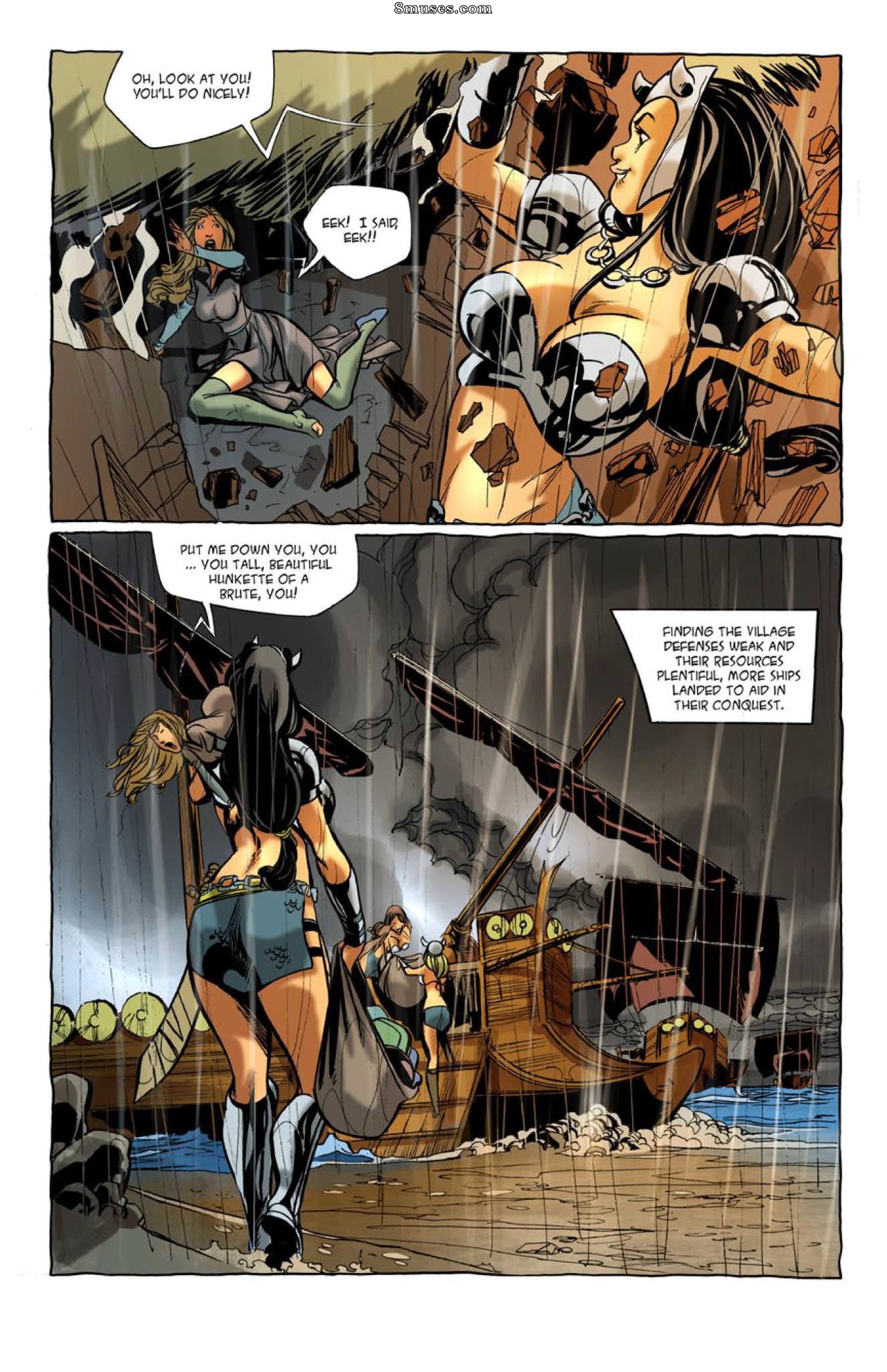 Giantess Club Comics - Tiffany's History Report - Page 9