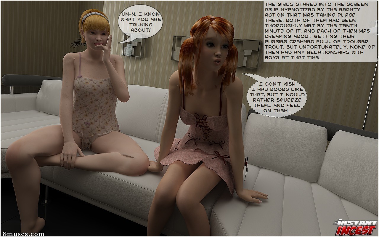 InstantIncest.com Comics - Irmãs desumanas fodidas pelo pai - Página 4