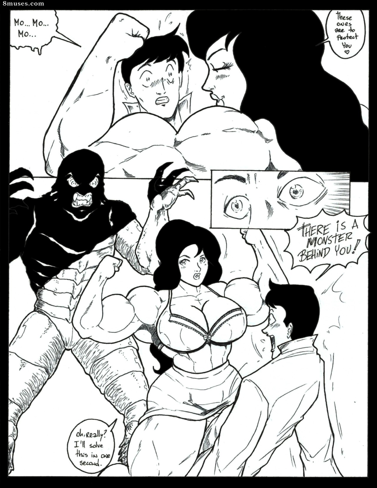Mighty Female Muscle Comix - Creature Who Got A Black Eye At The Lagoon - Page 7