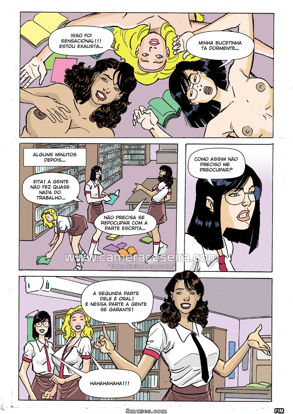 As Novinhas da Escola - 4  Putarias na Biblioteca - Page 10