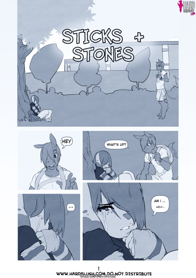 Hardblush Comics - Sticks and Stones - Page 1