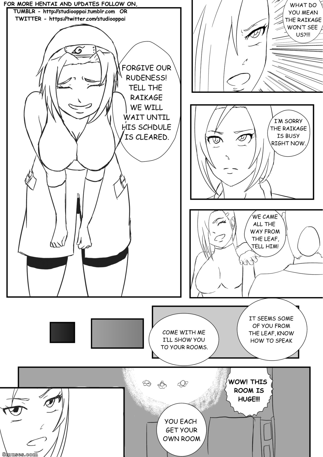 Studio Oppai Comics - Sakura's Special Training in Kumogakura! - Page 3