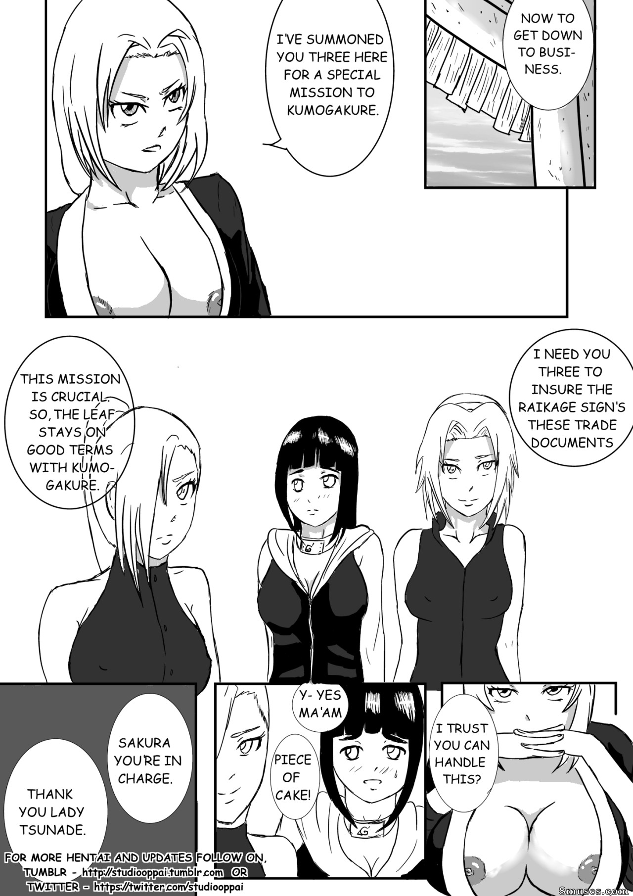 Studio Oppai Comics - Sakura's Special Training in Kumogakura! - Page 2