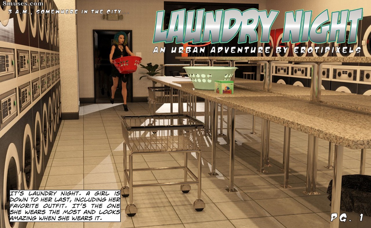 Erotipixels - Laundry Night - Page 1