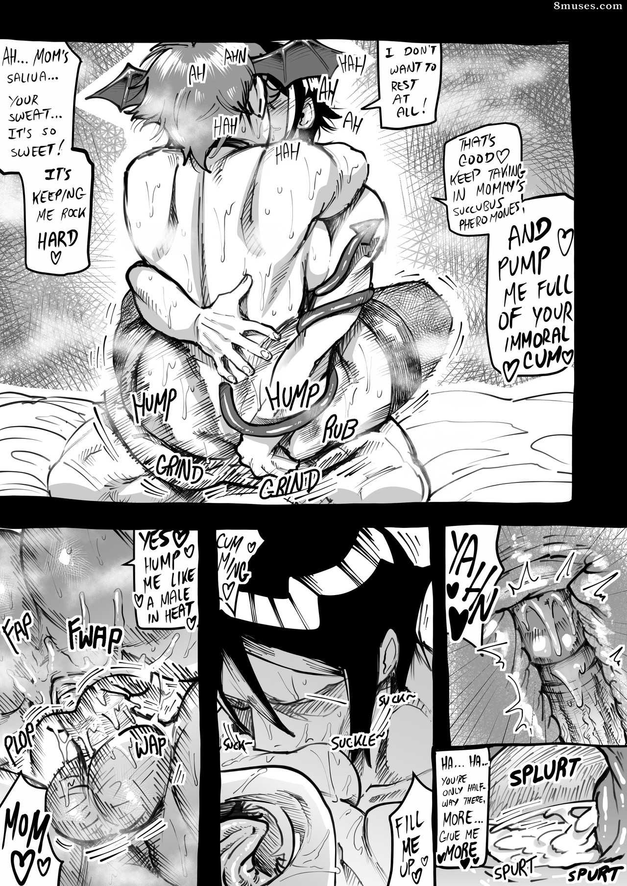 Aarokira Comics - Minha mãe se transformou em uma sucubo - Página 7