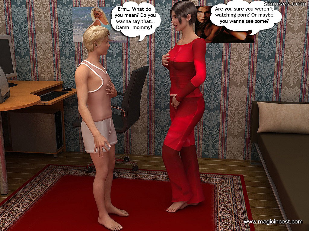 3D - Mom caught Derek in masturbating - Page 7