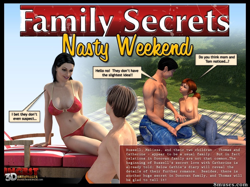 IncestChronicles3D Comics - Segredos familiares. Fim de semana sujo - Página 1