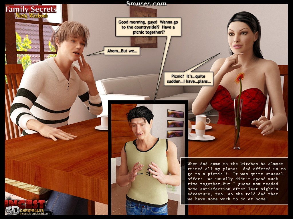 IncestChronicles3D Comics - Secretos familiares. Fin de semana sucio - Página 17