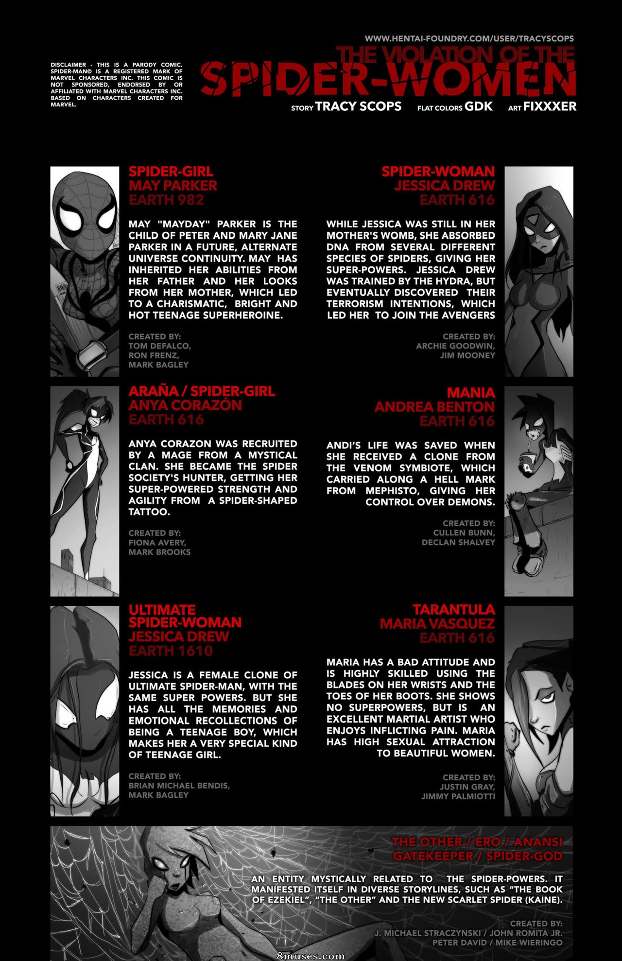 Tracy Scops Comics - The Violation of the Spider Women - Page 2