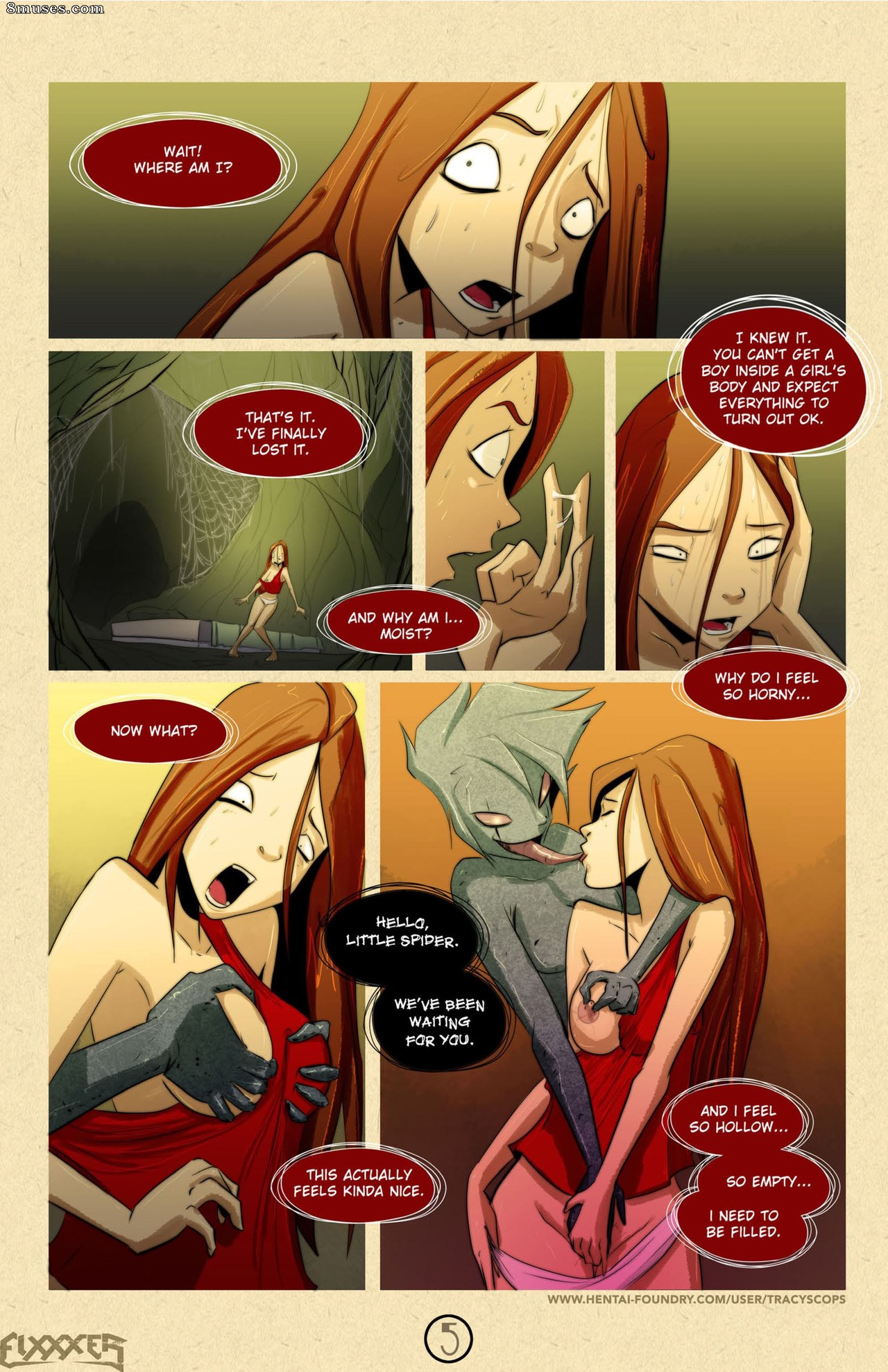 Tracy Scops Comics - The Violation of the Spider Women - Page 7