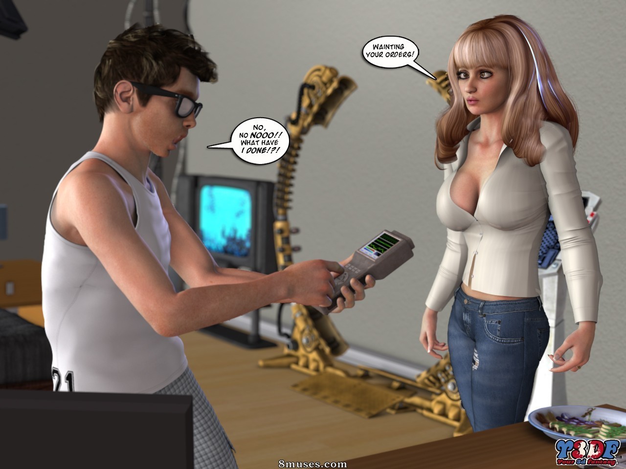 Y3DF - Your3DFantasy.com Comics - Deus na máquina - Página 12