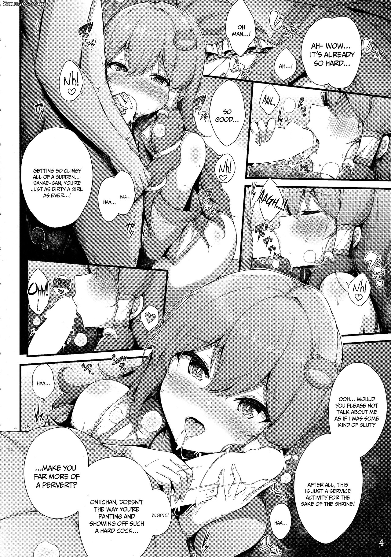 Yukiusagi - Sanae-san to Ichinichi Gohoushi - Sanae-san's First Of The Week Service - Page 3