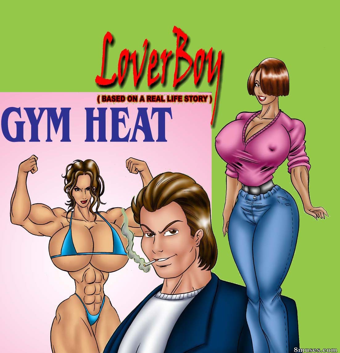 Bad Girls Art Comics - Lover Boy and Gym Heat - Page 1