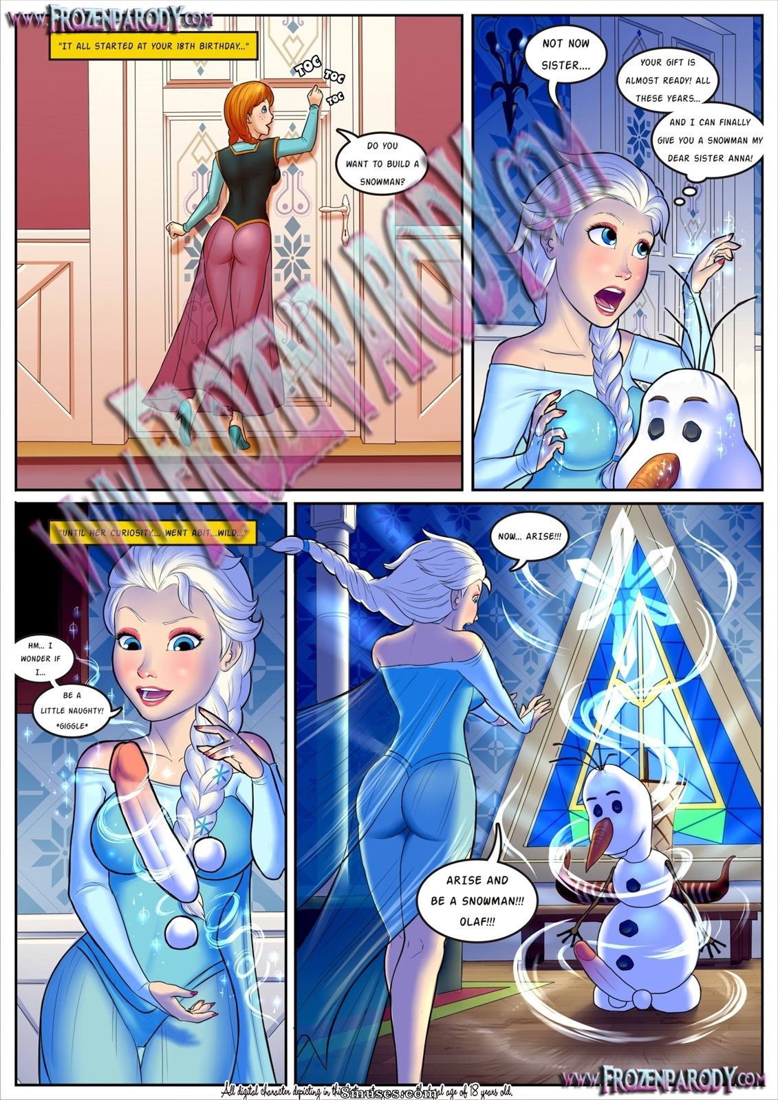Frozen Parody Comics - Paródia Frozen 3 - Homem de gelo - Página 3
